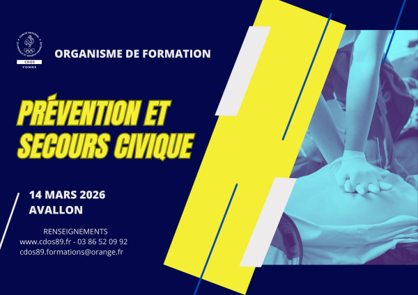 Premier Secours Citoyen ( EX PSC1) - Comité Départemental Olympique et Sportif de l'Yonne