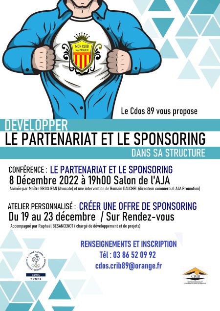 Développer le partenariat et le sponsoring - Comité Départemental Olympique et Sportif de l'Yonne