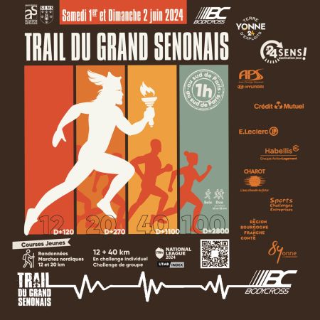 Trail du Grand Sénonais les 1er et 2 juin 2024. - Comité Départemental Olympique et Sportif de l'Yonne