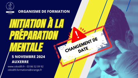 FORMATION : Initiation à la préparation mentale (en attente) - Comité Départemental Olympique et Sportif de l'Yonne