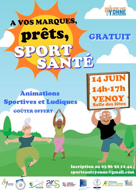 A vos marques, prêts, Sport Santé - Comité Départemental Olympique et Sportif de l'Yonne