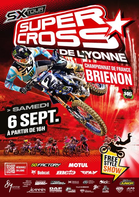 le Supercross de l’Yonne revient le 6 septembre à Brienon-sur-Armançon - Comité Départemental Olympique et Sportif de l'Yonne