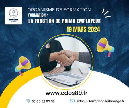 Formation : Cycle Ressources Humaines 19 et 20 mars - Comité Départemental Olympique et Sportif de l'Yonne