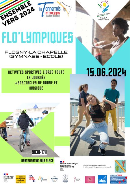 Journée "ensemble vers 2024" le Samedi 15 Juin dès 9h30 à Flogny-la-chapelle - Comité Départemental Olympique et Sportif de l'Yonne