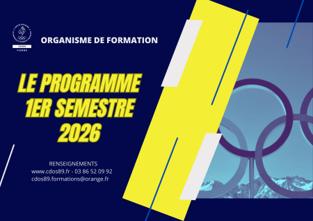 AGENDA DES FORMATIONS - Comité Départemental Olympique et Sportif de l'Yonne