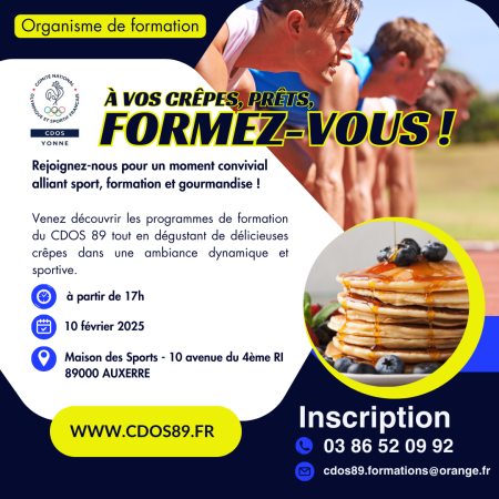 A vos crêpes, prêts, formez-vous ! - Comité Départemental Olympique et Sportif de l'Yonne