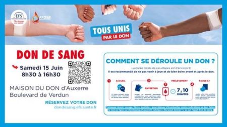 JOURNEE MONDIALE DU DON DU SANG LE 15 JUIN... J-4 - Comité Départemental Olympique et Sportif de l'Yonne